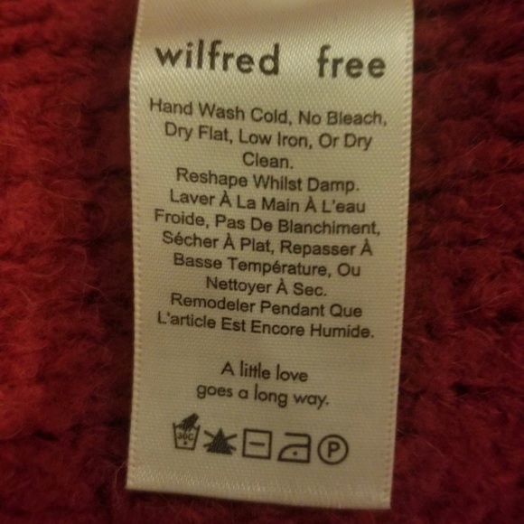Red Fuzzy Wilfred Quarter Zip - Picture 4 of 5